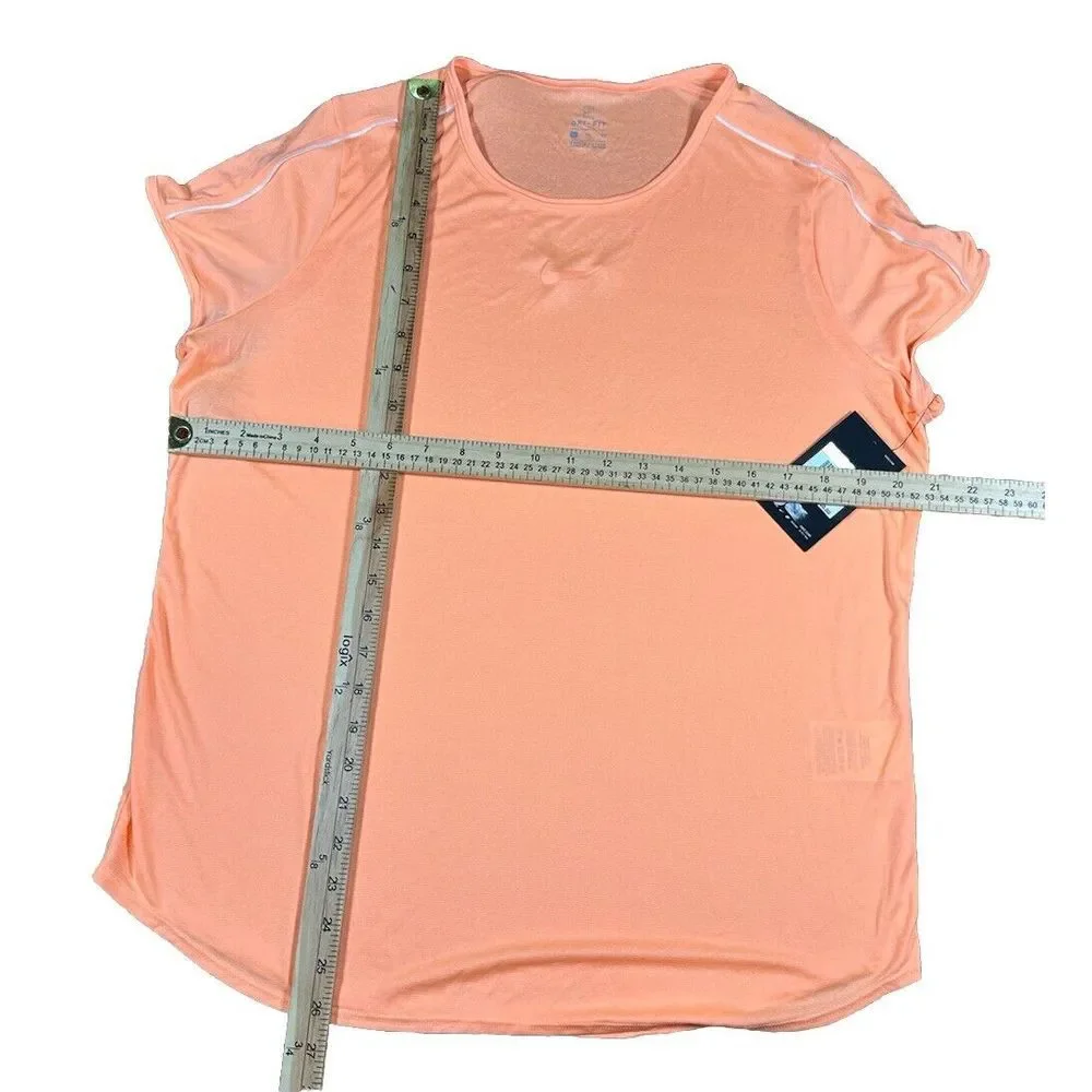 Nike Tennis Top Womens Size‎ XL  Neon Orange Dri Fit Performance